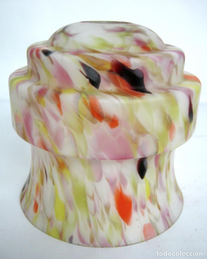 Antig&uuml;edades: Antigua Tulipa Cristal Multicolor - Foto 3