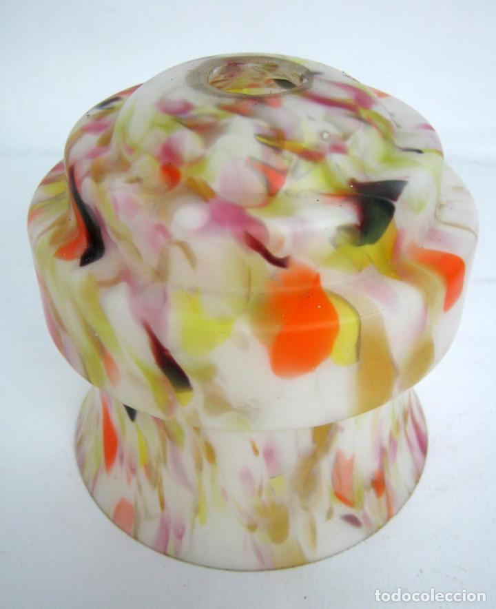 Antig&uuml;edades: Antigua Tulipa Cristal Multicolor - Foto 4
