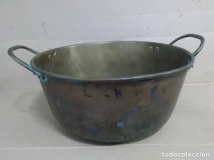 Antig&uuml;edades: Recipiente de cobre antiguo 33 x13 ctms - Foto 1
