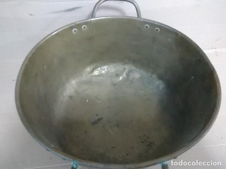 Antig&uuml;edades: Recipiente de cobre antiguo 33 x13 ctms - Foto 4