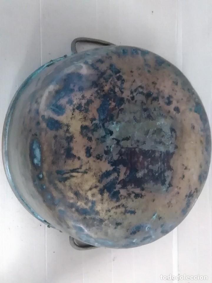 Antig&uuml;edades: Recipiente de cobre antiguo 33 x13 ctms - Foto 5