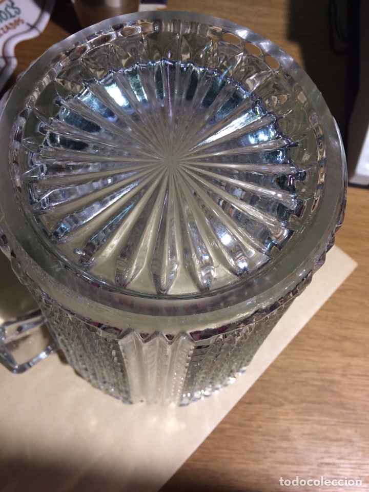 Antig&uuml;edades: Cubitera cristal tallado con asas - Foto 4