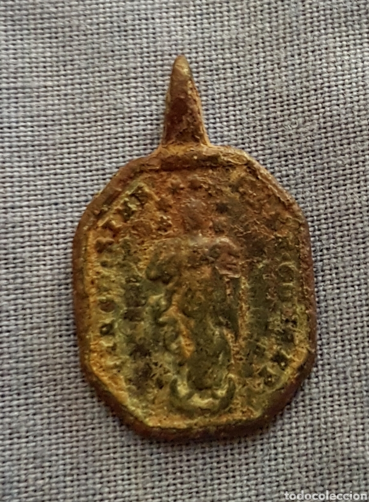 Antig&uuml;edades: Antigua medalla inmaculada - Foto 2