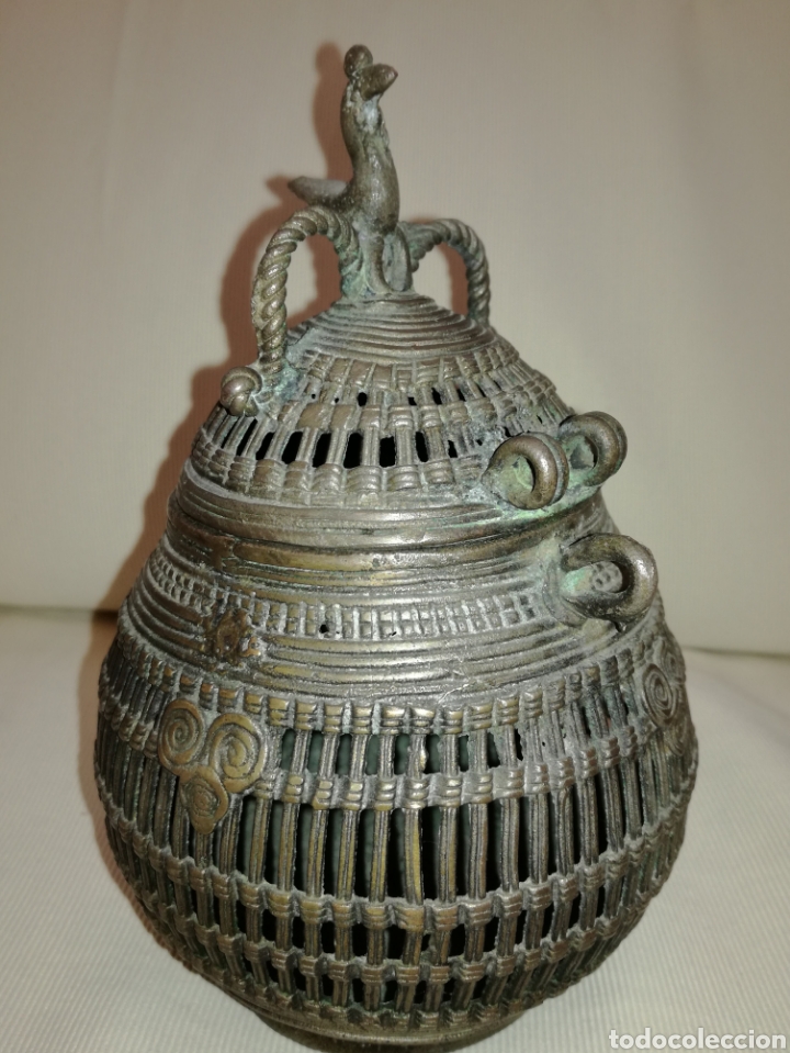 Antig&uuml;edades: Antiguo Tibor Bronce. - Foto 2