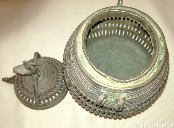 Antig&uuml;edades: Antiguo Tibor Bronce. - Foto 5