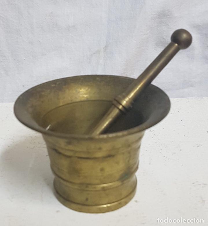 Antig&uuml;edades: Peque&ntilde;o mortero bronce/lat&oacute;n - Foto 1