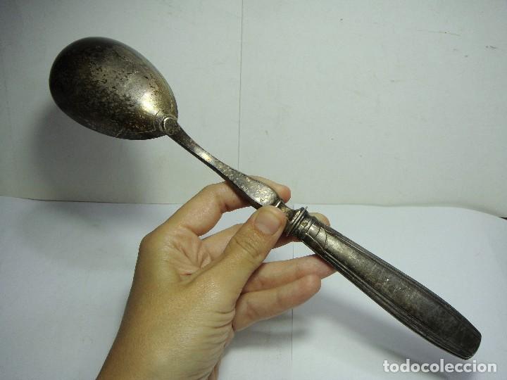 Antig&uuml;edades: Cuchar&oacute;n de servir &middot; Plata contrastada &middot; ca. 1900&ndash;1930 - Foto 2