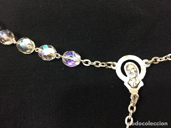 Antig&uuml;edades: Rosario con cuentas de cristal - Foto 4