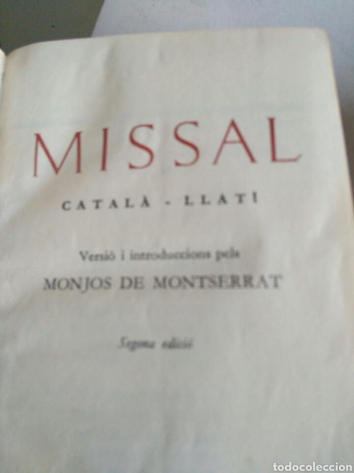 Antig&uuml;edades: Misal en Papel Biblia A&ntilde;o 1966 - Foto 5