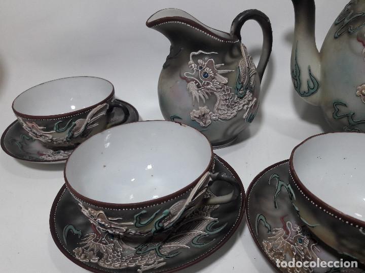 Tetera en Porcelana oriental Satsuma de