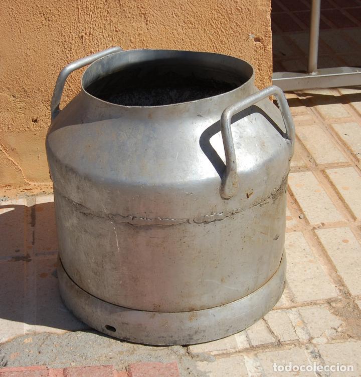 Antig&uuml;edades: LECHERA TARRO DE ORDE&Ntilde;O DE ALUMINIO - Foto 1