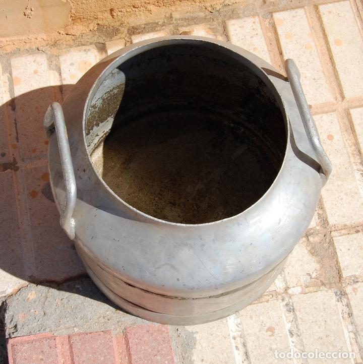 Antig&uuml;edades: LECHERA TARRO DE ORDE&Ntilde;O DE ALUMINIO - Foto 3