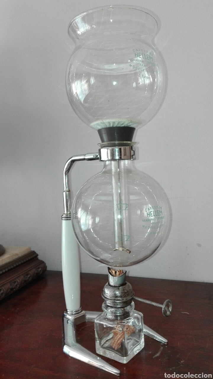 Antigua cafetera hellem para 4 tazas francia añ - Vendido en Venta Directa  - 128887675