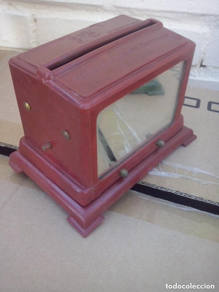 Antiguidades: servilleteros  de 2 espejos antiquisimos con publicidad baquelita y bronce