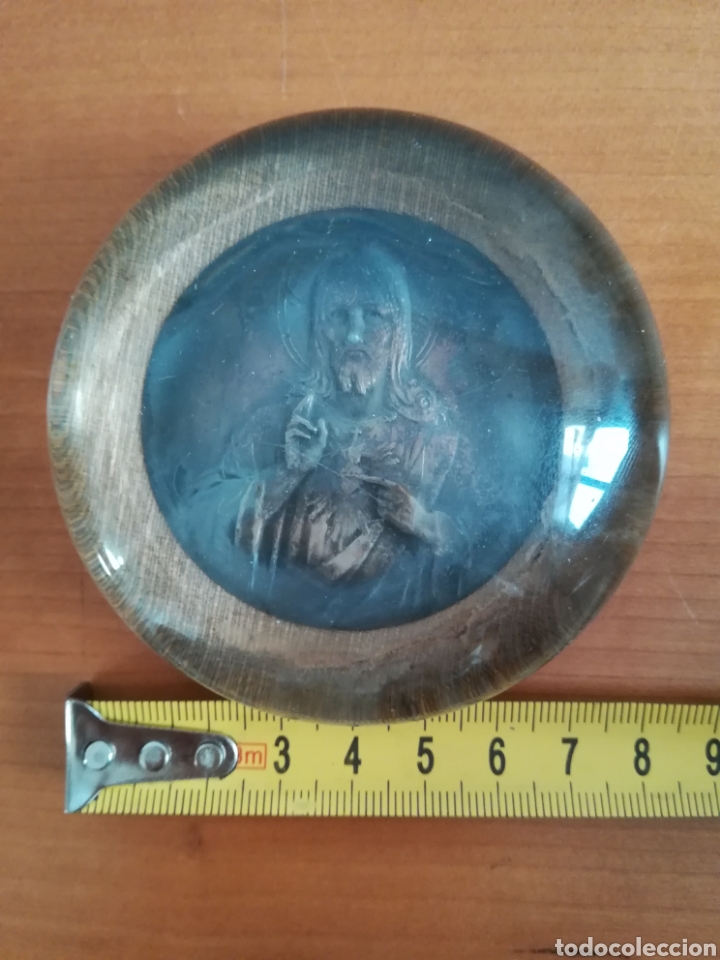 Antig&uuml;edades: Antiguo pisapapeles Sagrado Coraz&oacute;n - Foto 14