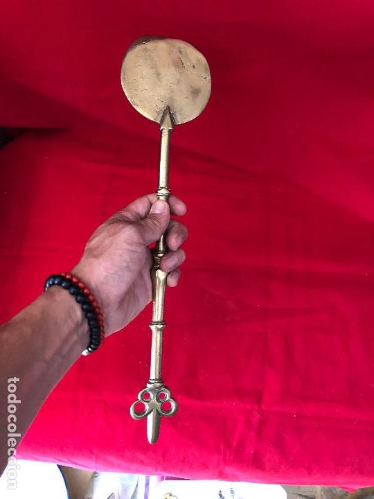 Antig&uuml;edades: PALETIILA O UTIL DE CHIMENEA EN BRONCE - Foto 4