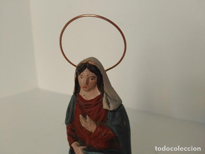 Antig&uuml;edades: Antigua virgen de terracota - Foto 2