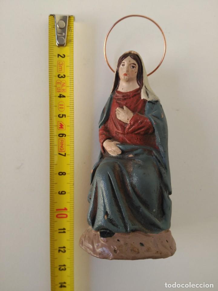 Antig&uuml;edades: Antigua virgen de terracota - Foto 3