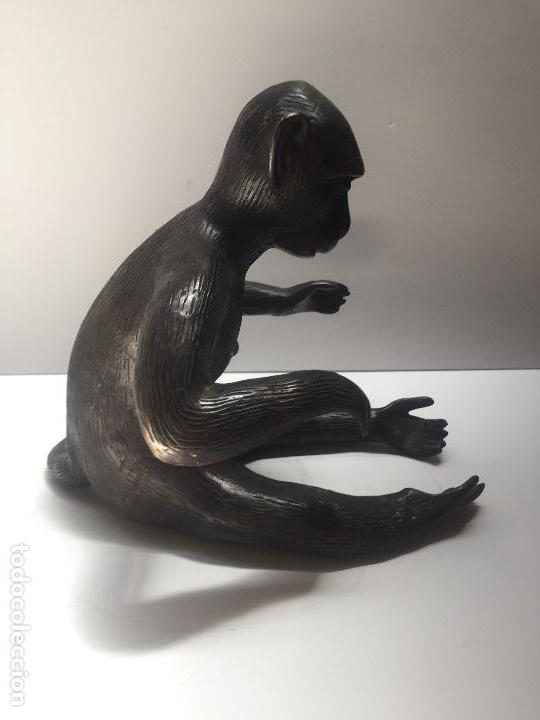 Antig&uuml;edades: MONO EN BRONCE  PATINADO 1950 , - Foto 5
