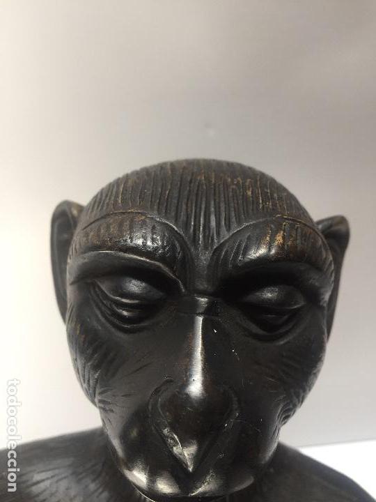 Antig&uuml;edades: MONO EN BRONCE  PATINADO 1950 , - Foto 6