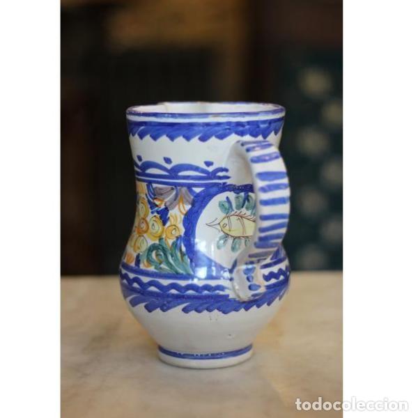 Antig&uuml;edades: Jarra de cer&aacute;mica de Talavera - Foto 2