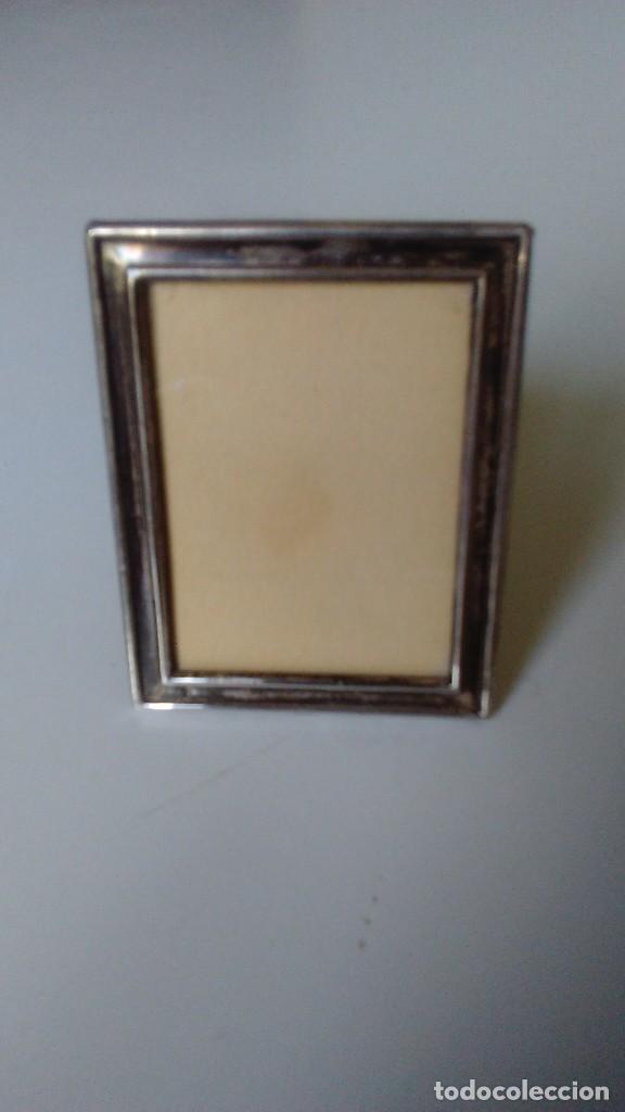 Antig&uuml;edades: Marquito de plata con contrastes - Foto 1