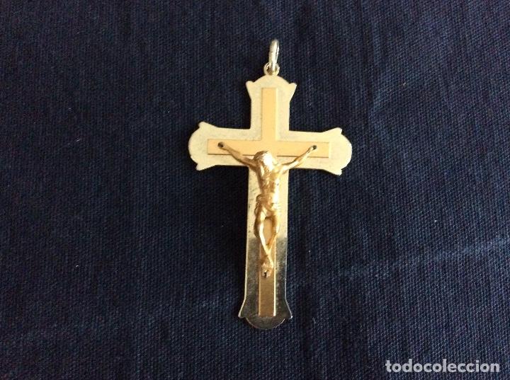 Antig&uuml;edades: Crucifijo dorado - Foto 1