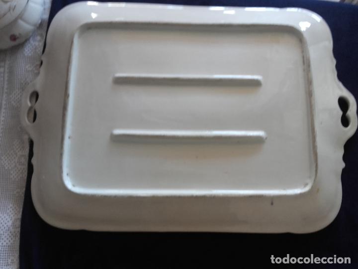 Antig&uuml;edades: Bandeja porcelana pintada - Foto 4