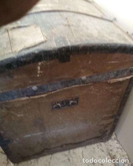 Antig&uuml;edades: BAUL O ARCON DE MADERA DEL SIGLO XIX - Foto 5