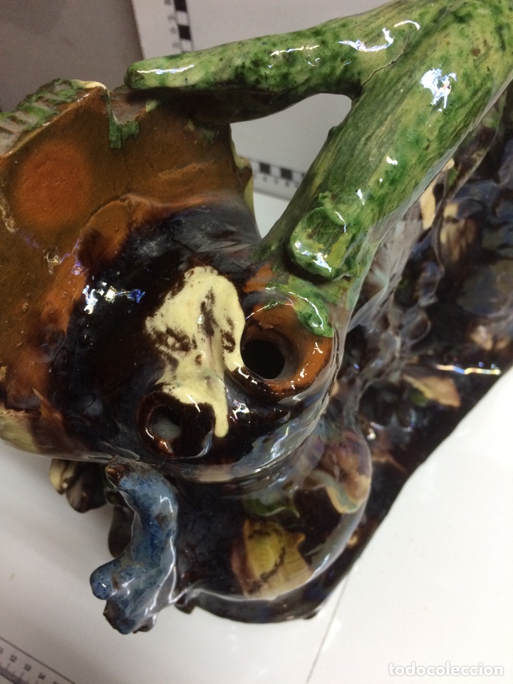 Antig&uuml;edades: Espectacula Botijo ceramica vidriada de Cuenca - Foto 3