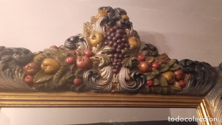 Antig&uuml;edades: Espejo policromado - Foto 2