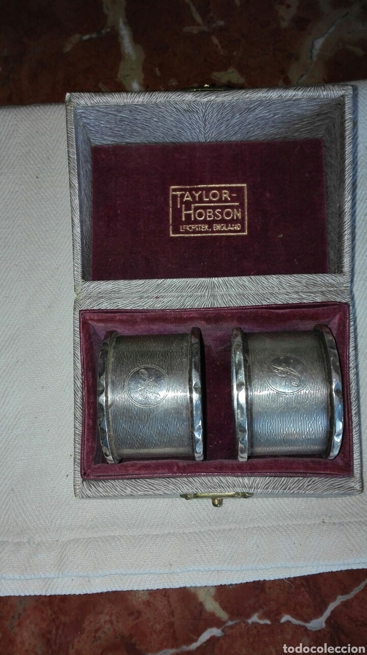 Antig&uuml;edades: Servilleteros plata victorianos - Foto 1