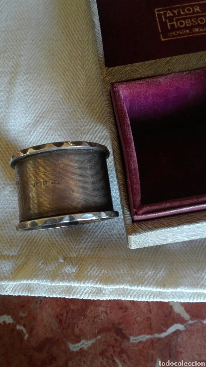 Antig&uuml;edades: Servilleteros plata victorianos - Foto 3