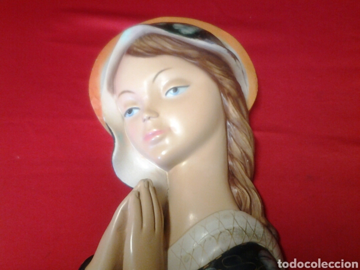 Antig&uuml;edades: Virgen Maria para colgar en pared - Foto 2