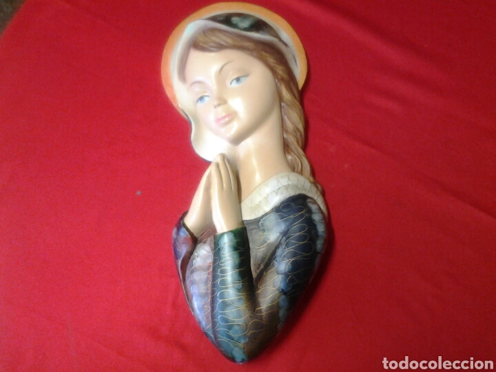 Antig&uuml;edades: Virgen Maria para colgar en pared - Foto 4