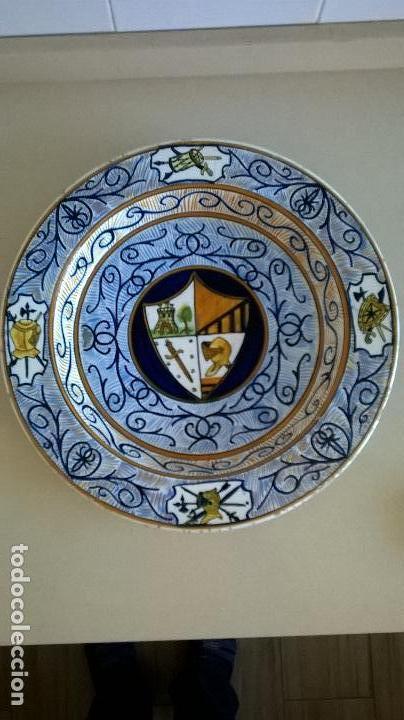 Antig&uuml;edades: Plato de Manises.Diametro 40 cm - Foto 1