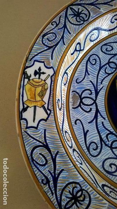 Antig&uuml;edades: Plato de Manises.Diametro 40 cm - Foto 3
