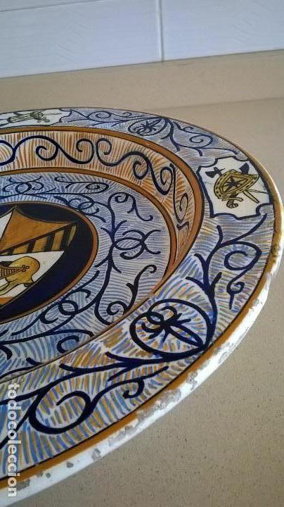 Antig&uuml;edades: Plato de Manises.Diametro 40 cm - Foto 6