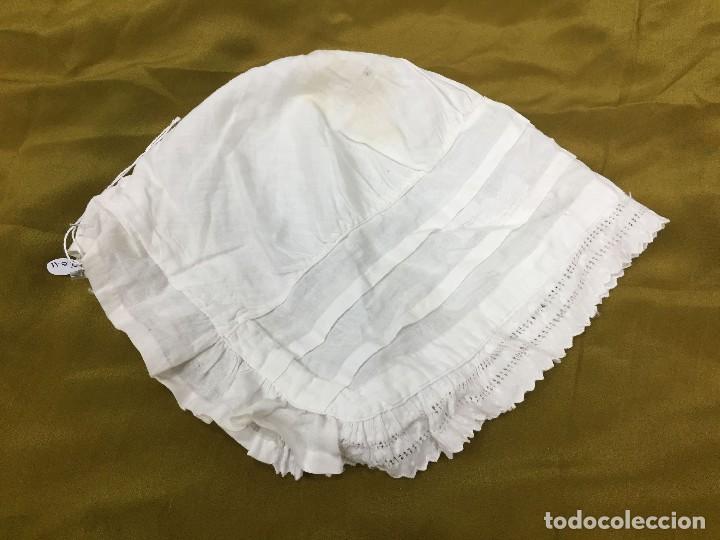 Antig&uuml;edades: Antiguo gorro de mujer, de algod&oacute;n - Foto 4