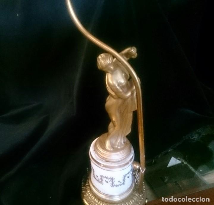 Antig&uuml;edades: Lampara antigua de sobremesa - Foto 3