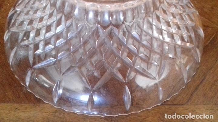Antig&uuml;edades: ANTIGUO CENTRO DE MESA DE CRISTAL TALLADO. - Foto 4