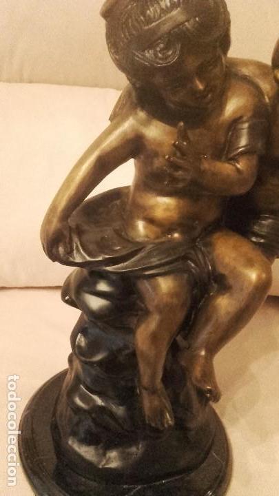 Antig&uuml;edades: Escultura de bronce A.Moreau - Foto 3