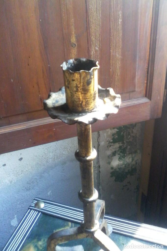 Antig&uuml;edades: PORTAVELAS / LAMPARA . - Foto 2
