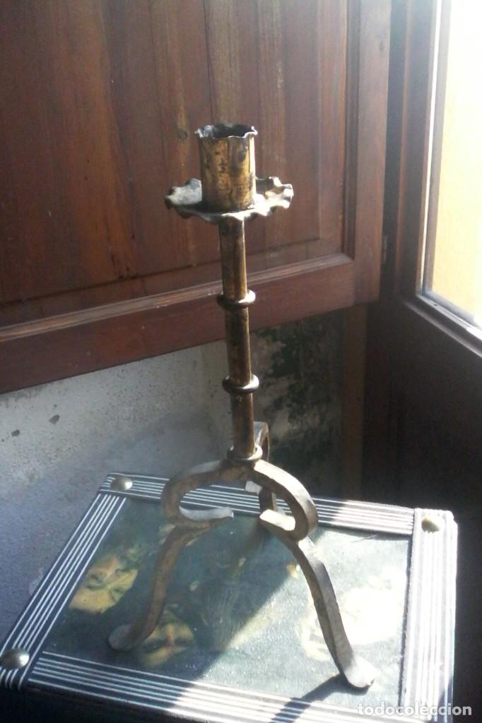 Antig&uuml;edades: PORTAVELAS / LAMPARA . - Foto 3