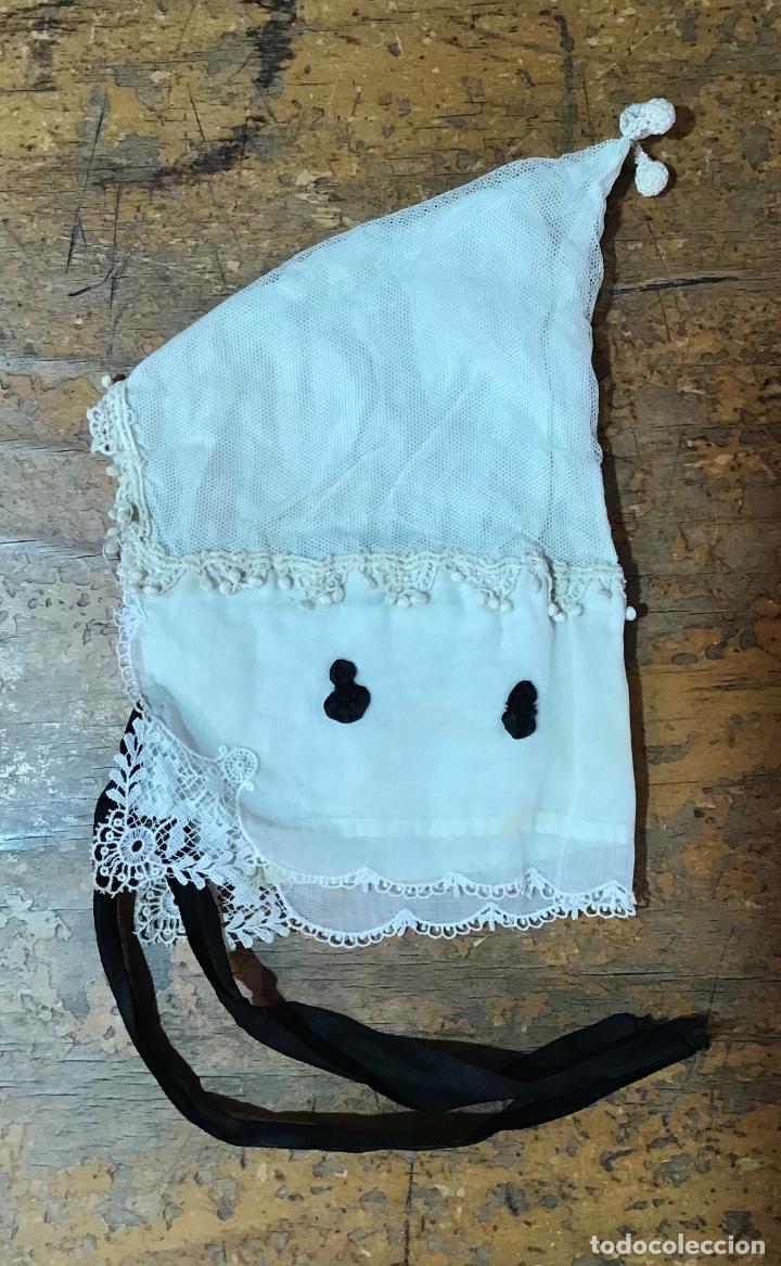 Antig&uuml;edades: GORRO DE NI&Ntilde;OS DE ENCAJE S. XIX - Foto 2