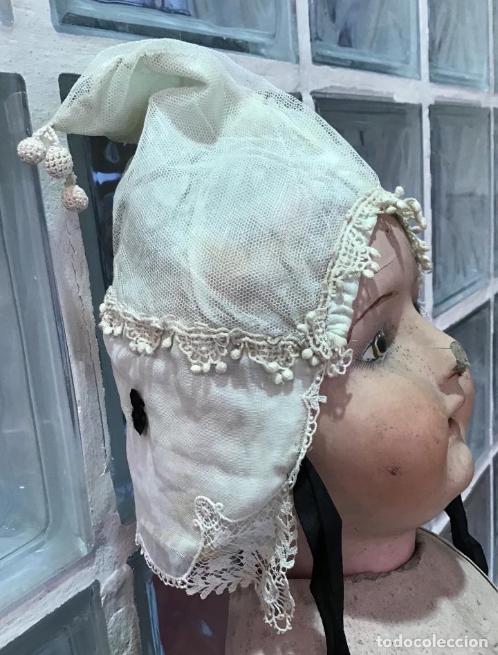 Antig&uuml;edades: GORRO DE NI&Ntilde;OS DE ENCAJE S. XIX - Foto 4