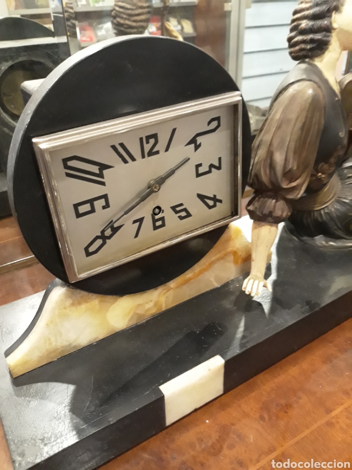 Antig&uuml;edades: Antiguo reloj de sobremesa - Foto 4