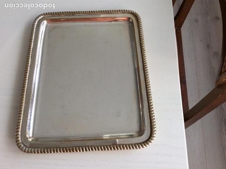Antig&uuml;edades: Bandeja de alpaca a&ntilde;os 70 - Foto 2