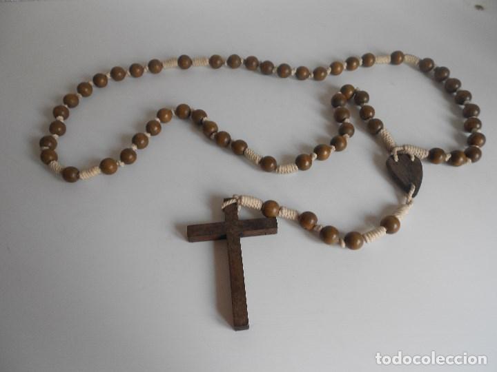 Antig&uuml;edades: gran rosario madera - Foto 1