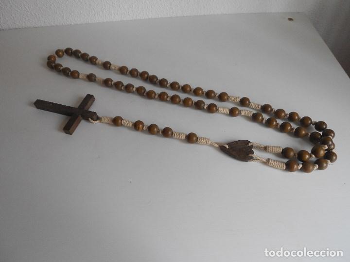 Antig&uuml;edades: gran rosario madera - Foto 2
